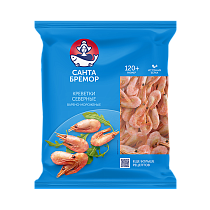 Shrimps “Northern” with head in shell boiled IQF 500 g